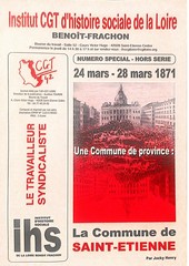 Revue de l'IHS CGT42 - commémoration de la Commune de Saint-Étienne (24-28 mars 1871)