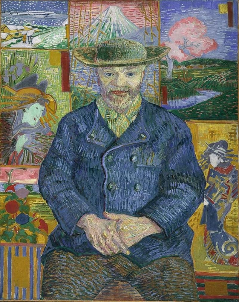 Julien Tanguy (1825 – 1894) - Peinture de Vincent Van Gogh (Musée Rodin à Paris)