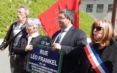 Inauguration de la rue Léo Frankel