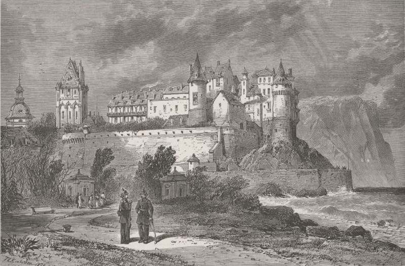 Le château de Dieppe en 1871