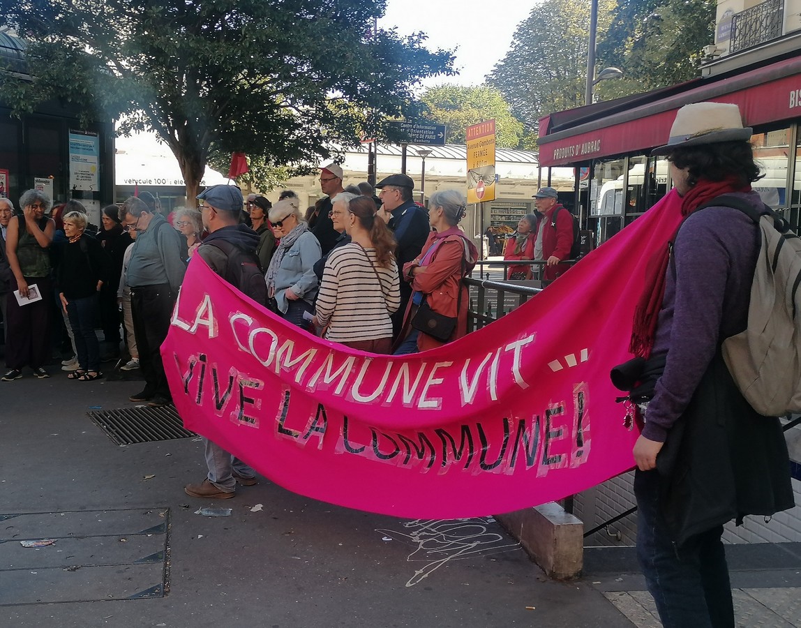 24 septembre 2023 - déambulation sur les traces de la Commune à travers le 19e arrondissement.