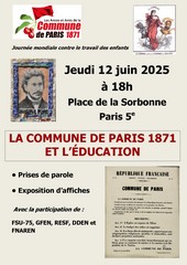 Appel au rassemblement du 12 juin 2025 - Place de la Sorbonne Paris 5e