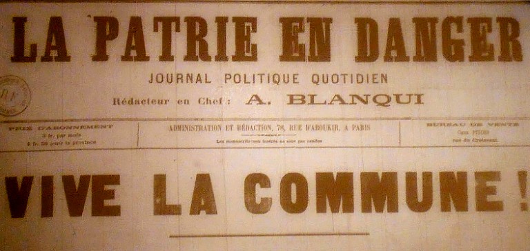 « La Patrie en danger » journal d'Auguste Blanqui - Blanqui attaque le gouvernement bourgeois de la Défense nationale le 2 novembre 1870