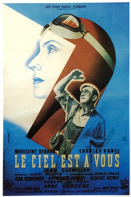 Affiche du film "Le Ciel est à vous" de Jean Grémillon
