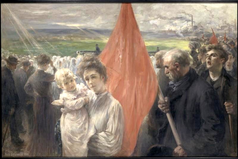 Paul Louis Delance, Grève à Saint-Ouen, 1908 (© RMN - Musée d'Orsay)