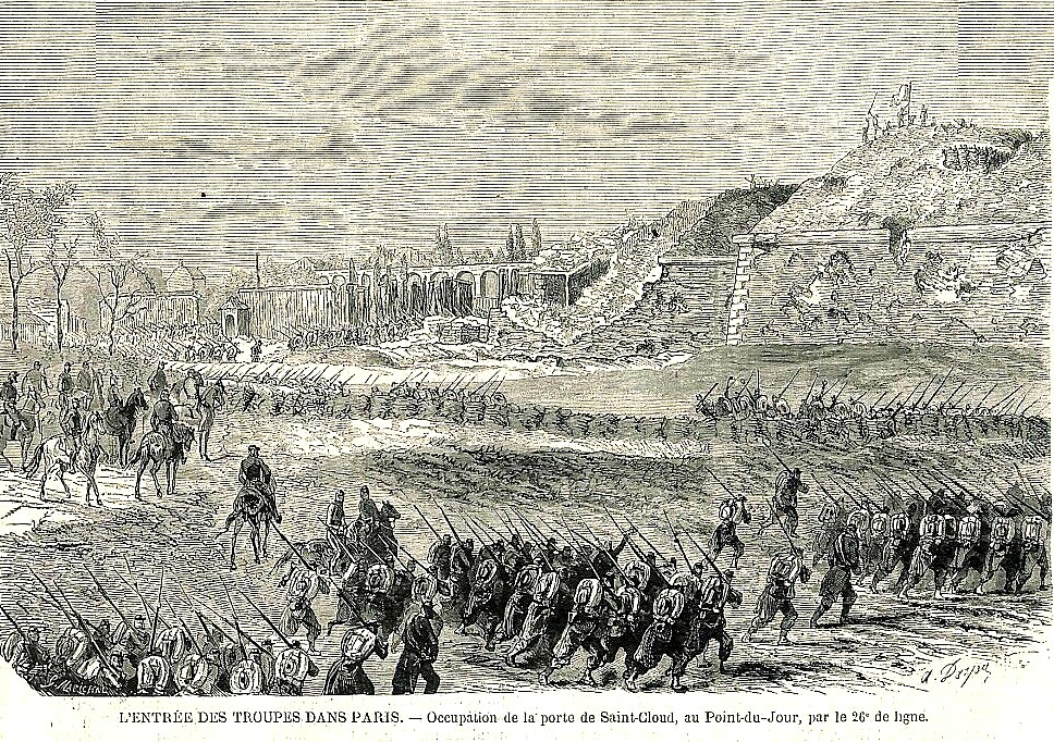 Entrée des troupes à Paris le 21 mai 1871 - L'Illustration du 17 juin 1871