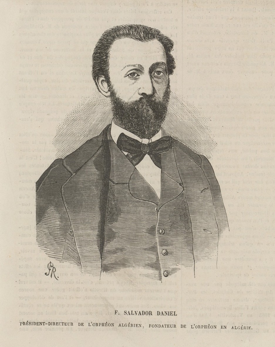 Francisco Salvador-Daniel (1831-1871) - Portrait dans L'Orphéon illustré du 1er avril 1865 (source Gallica )