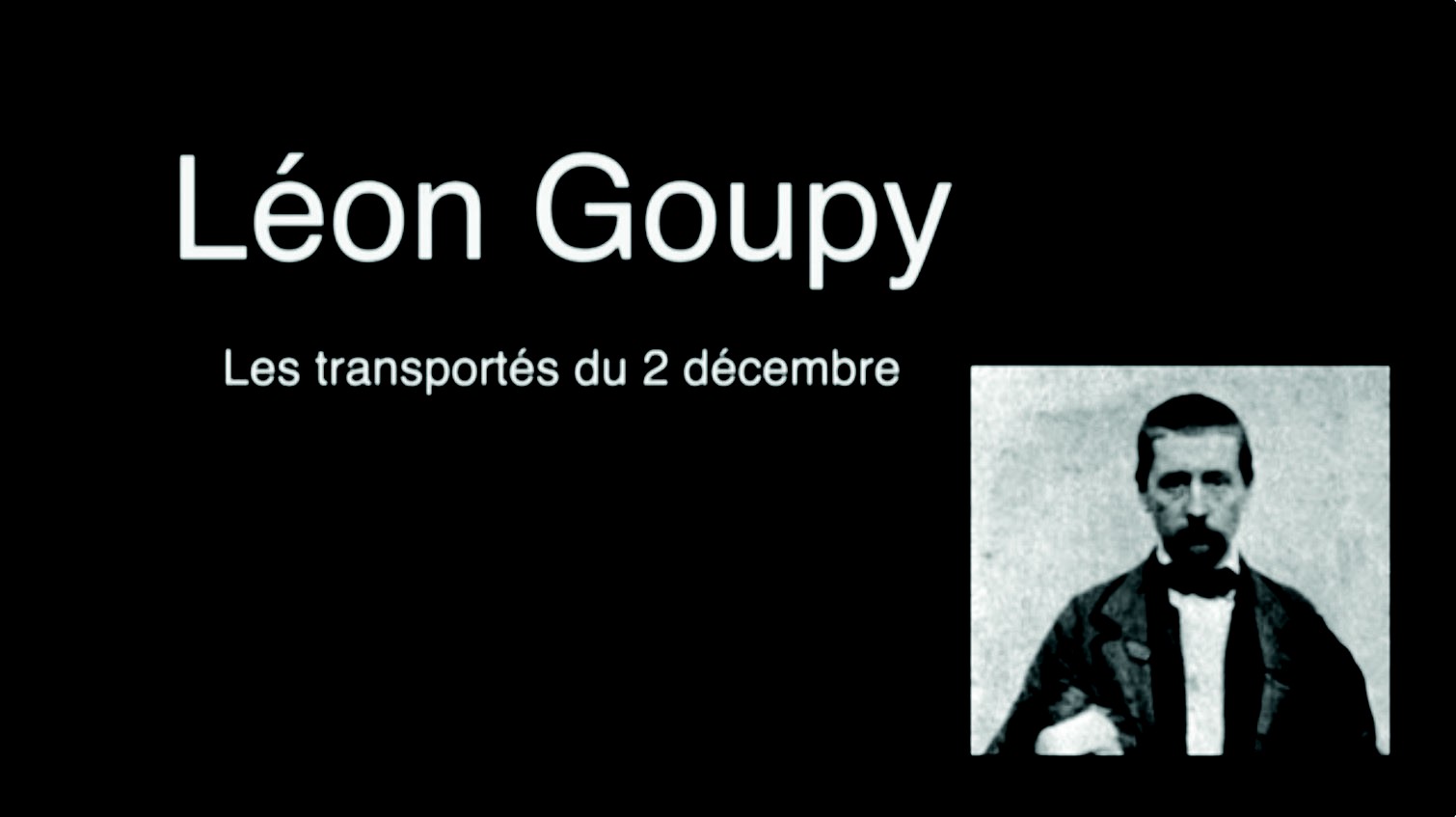 Léon Goupy, un film de Jean-Pierre Gaché