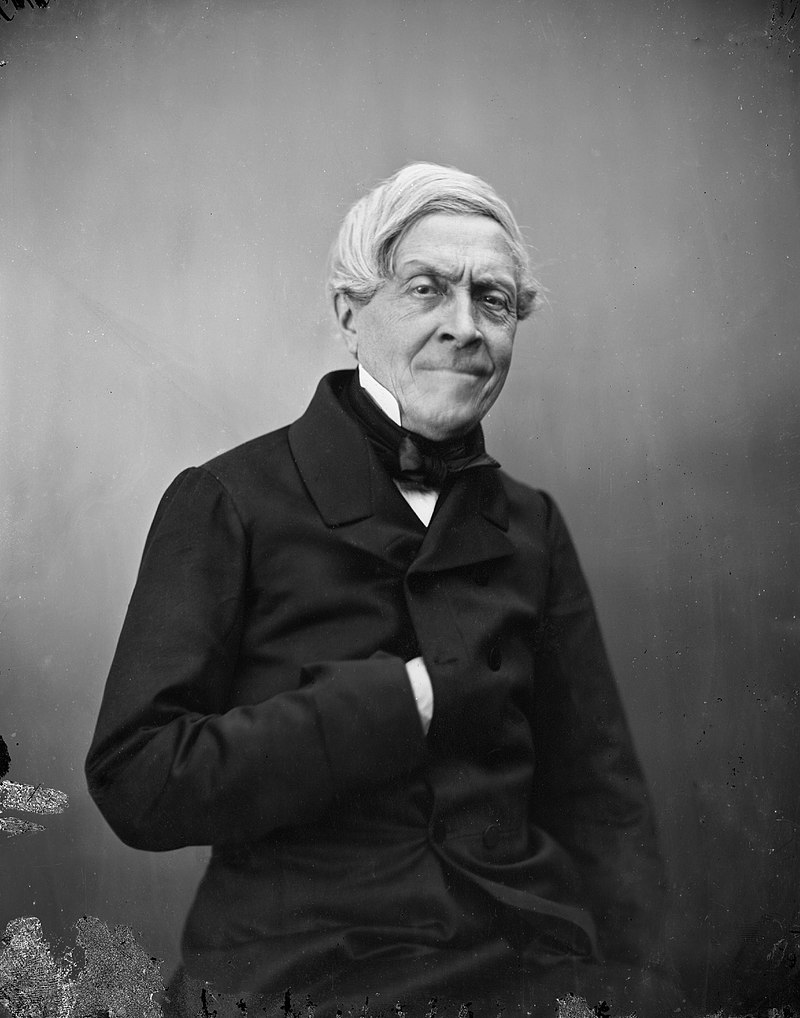 Jules Michelet (1798-1874) photographié par Nadar, vers 1855-1856