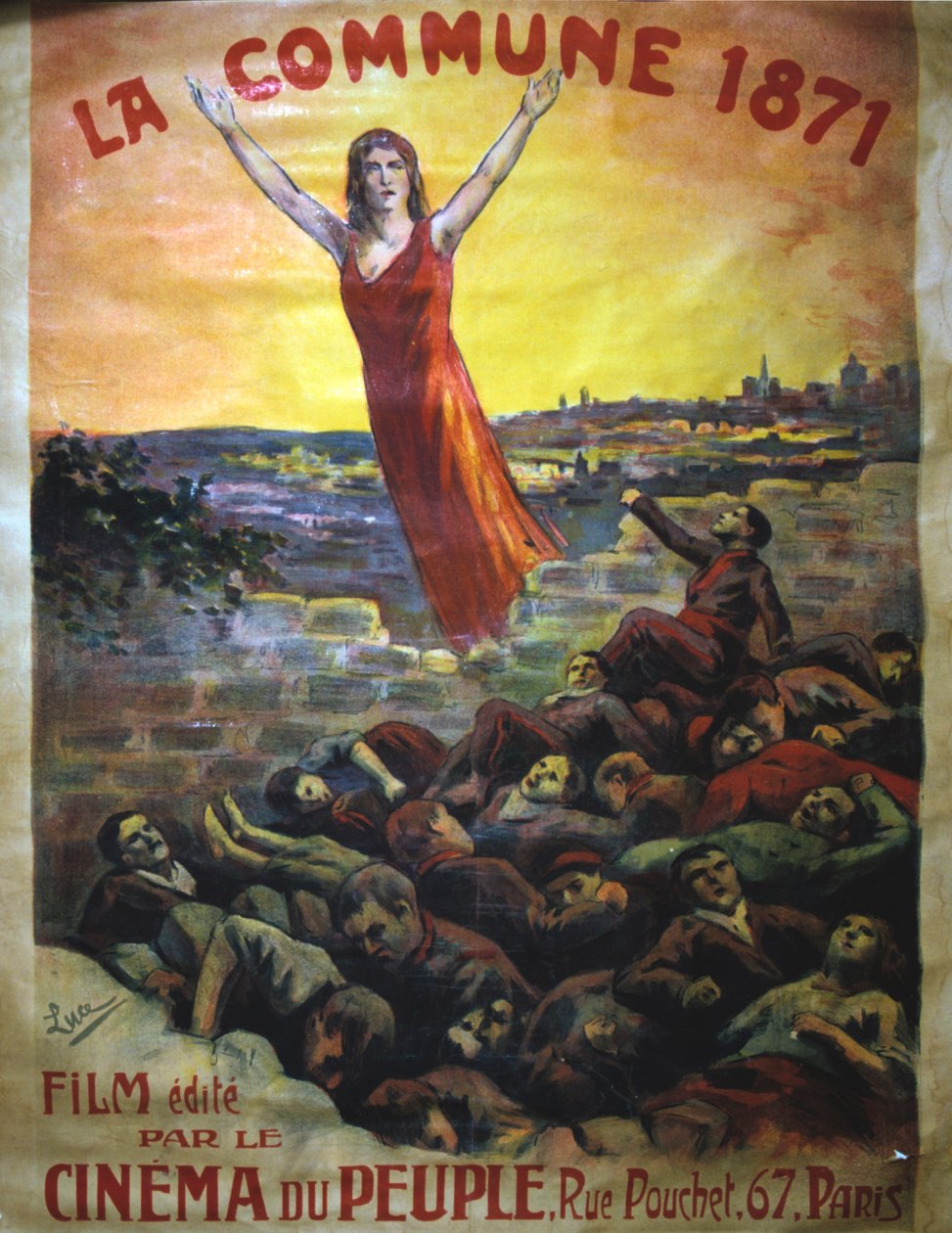 Affiche par Maximilien Luce de "La Commune de Paris 1871", film d'Armand Guerra de 1914 (MeisterDrucke-744995)