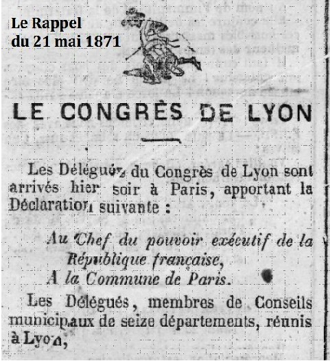 Le Rappel du 21 mai 1871 (Source : gallica.bnf.fr)