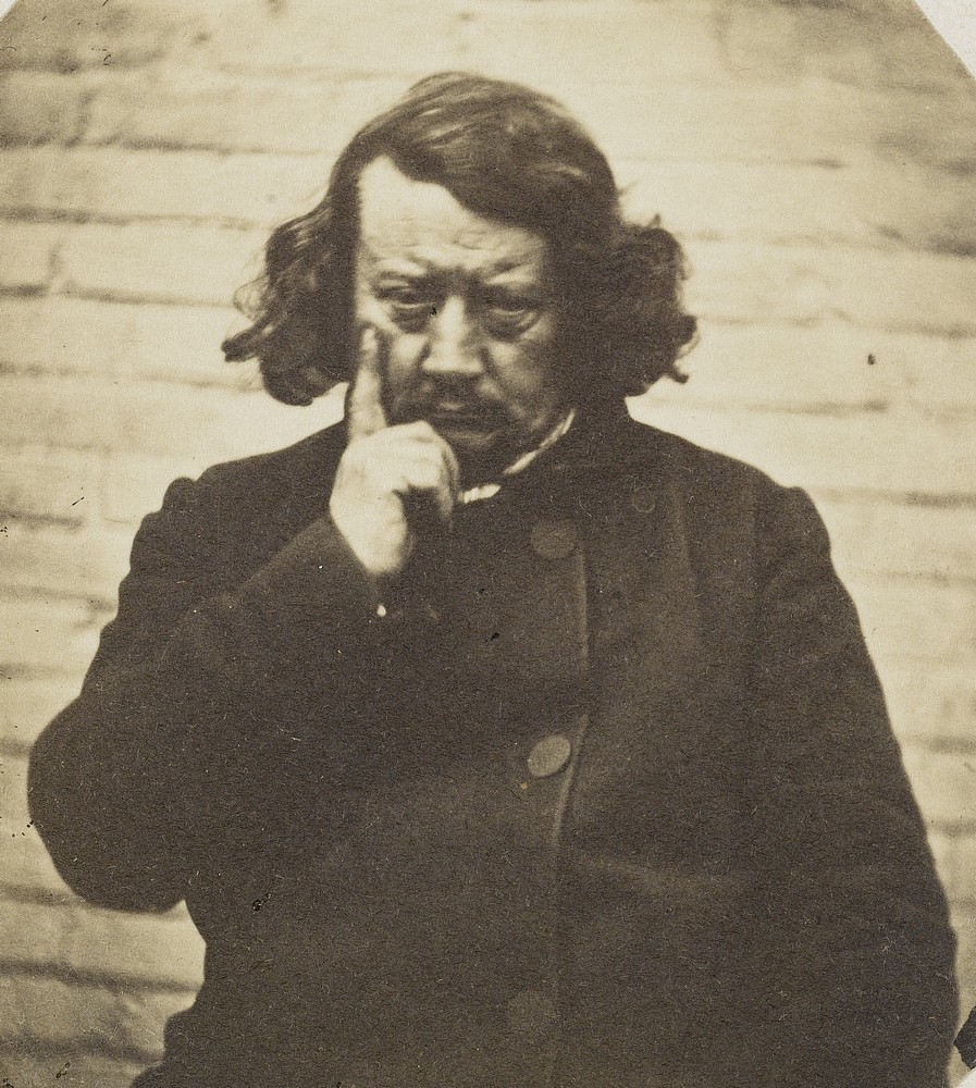 Pierre Leroux photographié par Auguste Vacquerie entre 1853-1855 (source : Maison de Victor Hugo - Hauteville House)