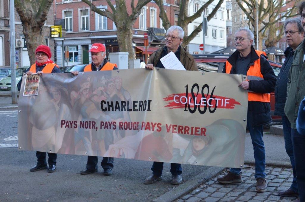 Liège le 18 mars 2023 - Commémoration de la Commune de Paris, le collectif 1886