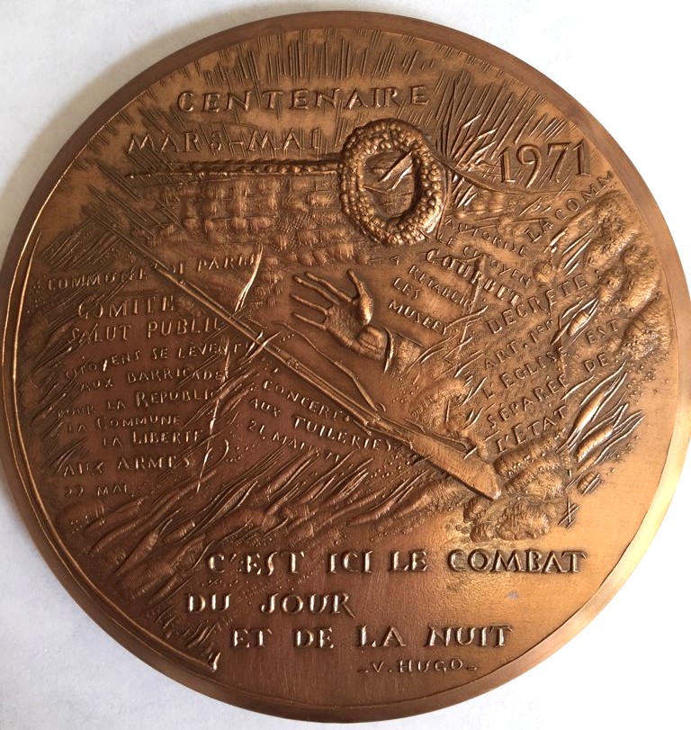 Médailles du centenaire de la Commune de Paris 1871