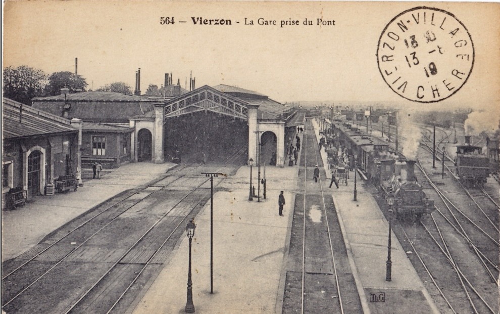 Gare de Vierzon - Carte postale ancienne