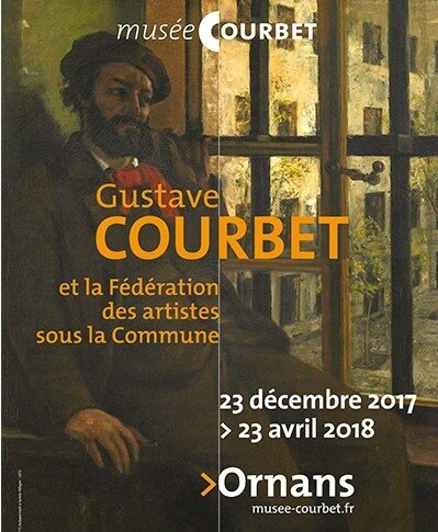 Affiche exposition au musée Courbet de Ornans - 2017