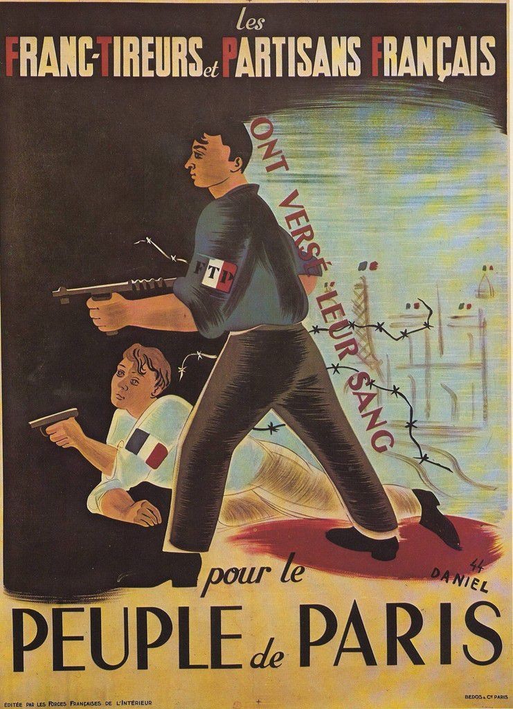 Affiche éditée par le Parti Communiste