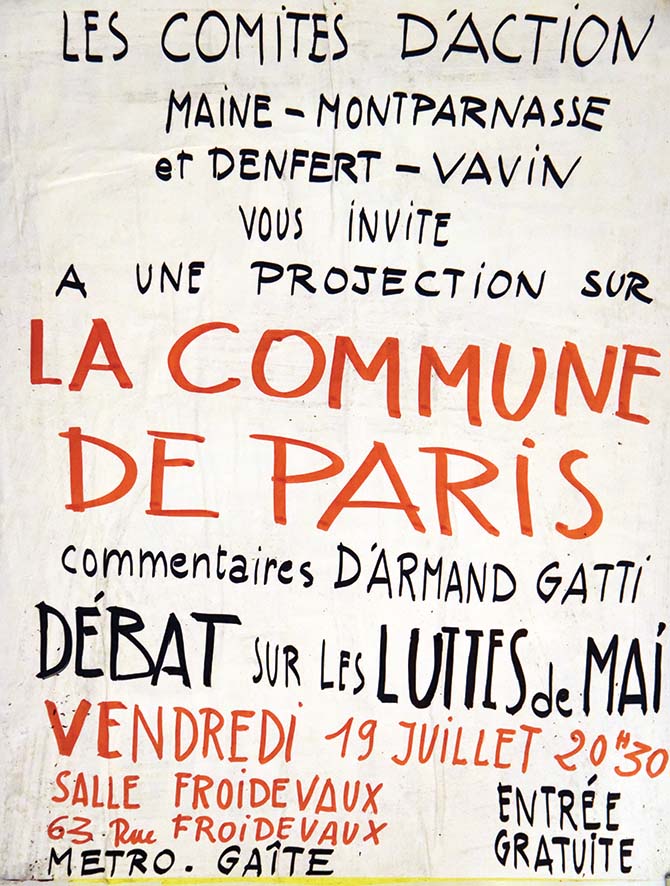 La Commune de Paris, Dessin 1968