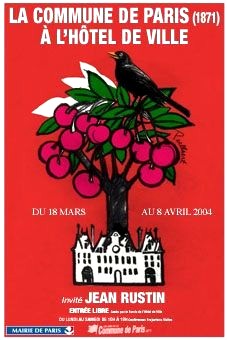 Affiche de l'exposition à l'Hôtel de Ville de Paris 2004 « la cerisaie » de Peellaert  