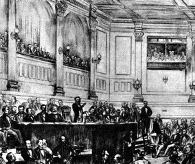 Fondation de l’Association internationale des travailleurs, en 1864, à Londres.