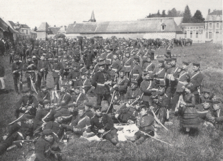 Les prussiens près de Rouen 1870