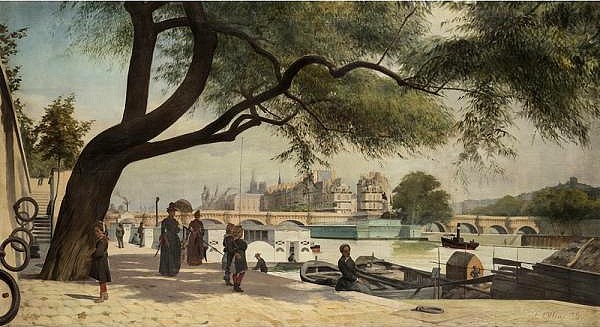 Auguste Ottin - Vue du Pont Neuf, 1886