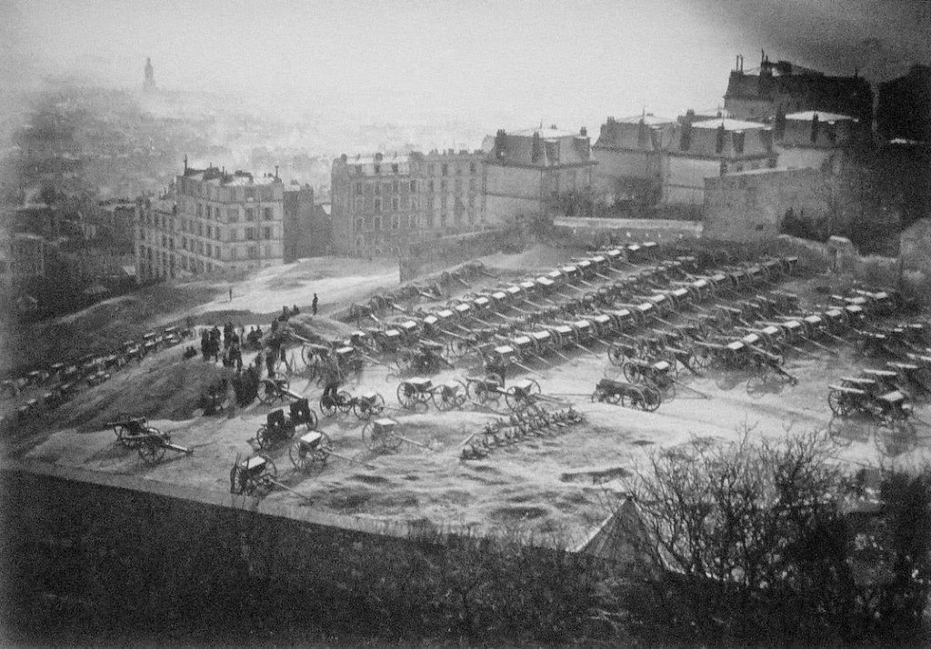 Les canons du Champ des Polonais à Montmartre