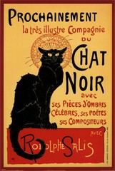 La tournée du Chat noir, 1896 affiche dessinée par Alexandre Steinlen