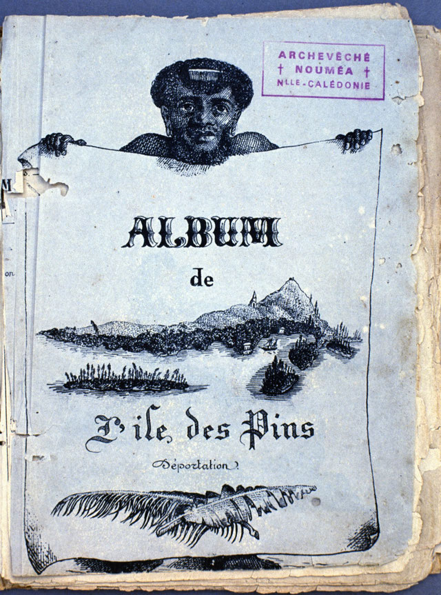 Couverture du premier Album de l'île des Pins (source : blog de Georges Coquilhat, Ma Nouvelle-Calédonie)