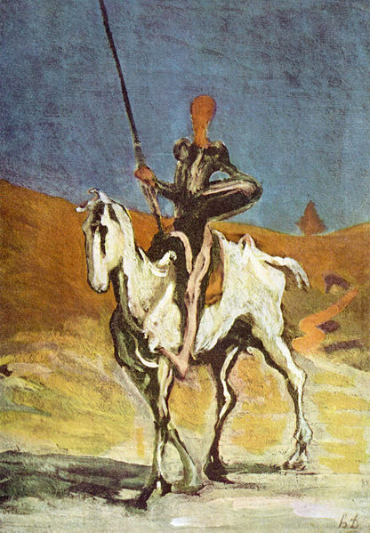 Daumier, Tête de Don Quichotte (musée d’Otterlo, aux Pays-Bas)