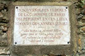 Plaque à Versailles - Satory en mémoire des communards