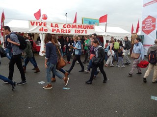 Stand de l'association à la Fête de l'Humanité 2015