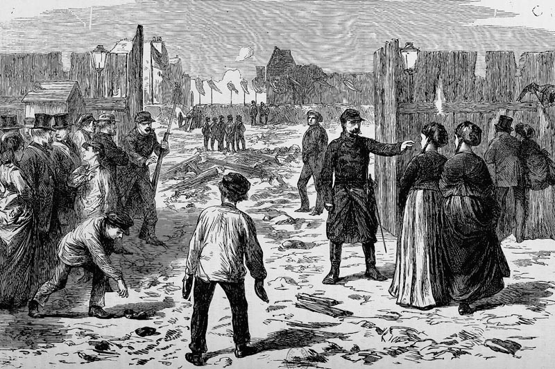 Les francs-maçons à la porte Maillot le 29 avril 1871