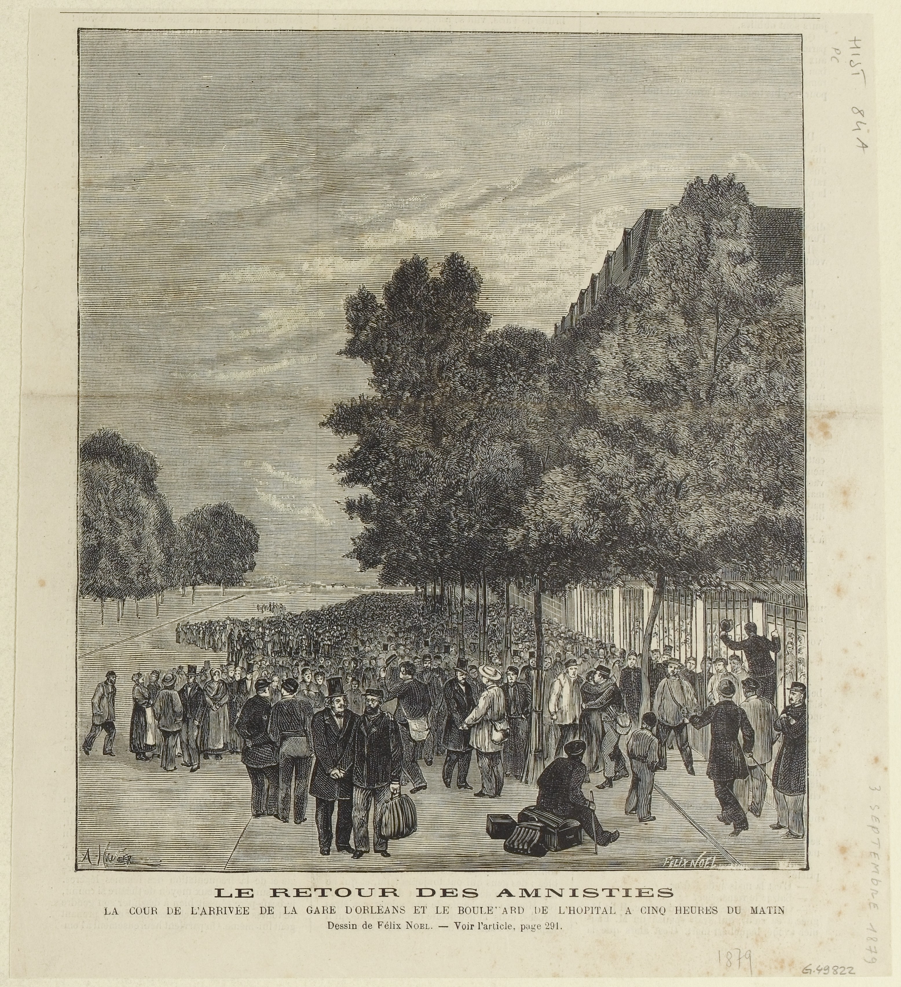 Le retour des Amnistiés [...]  Noel, F. , Graveur  - 1879 (CC0 Paris Musées / Musée Carnavalet - Histoire de Paris)