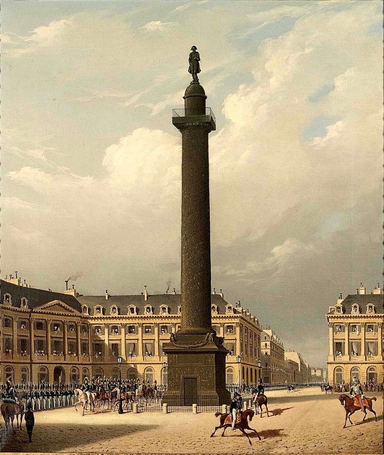 Carlo Canella, Louis-Philippe inaugurant la statue de Napoléon sur la colonne Vendôme. (Musée Carnavalet)
