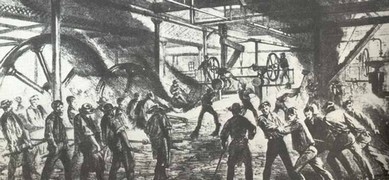 Ouvriers de l'industrie au 19ème siècle