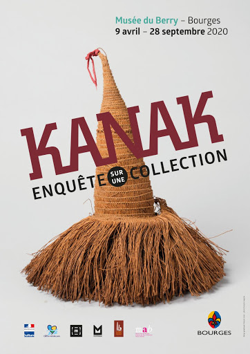 Affiche de l'exposition Kanak à Bourges