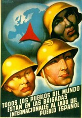 Affiche de la guerre d'Espagne - Les Brigades internationales