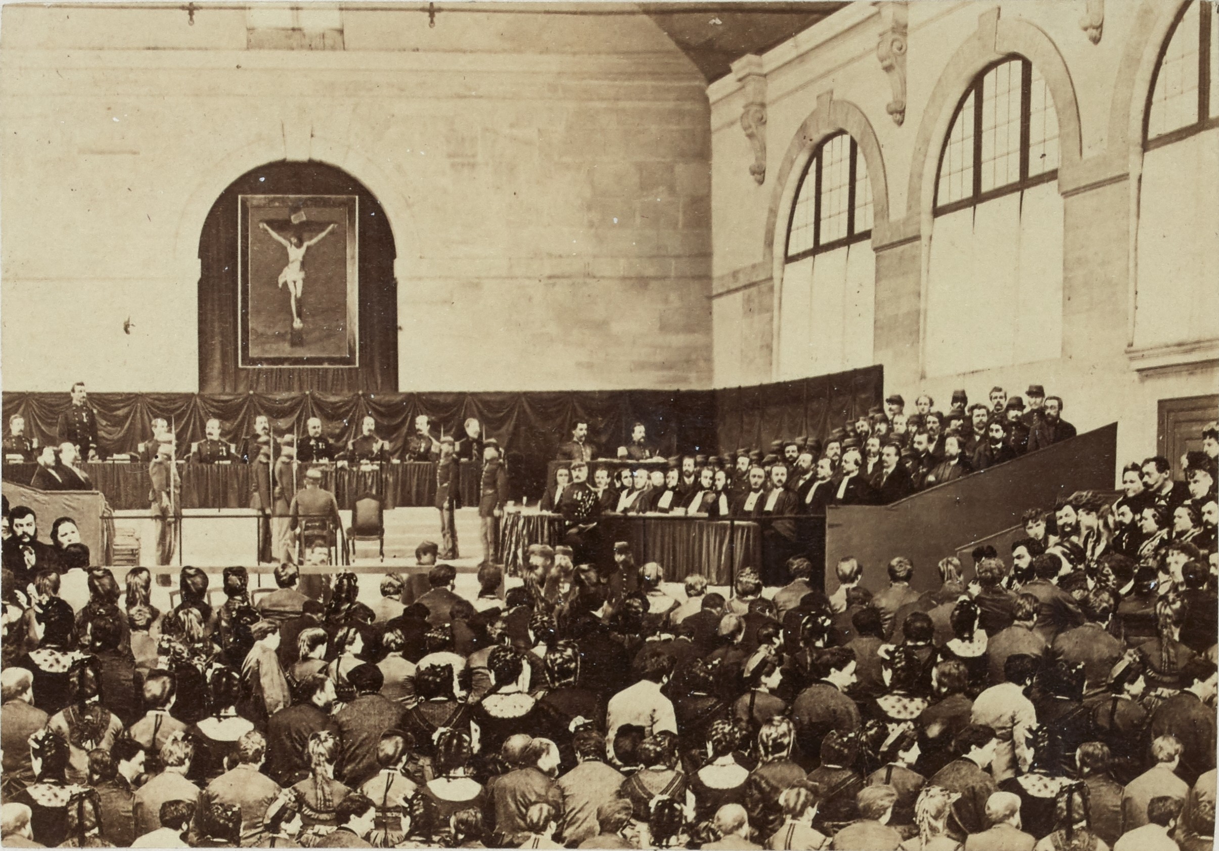 Le 3ème Conseil de guerre tient séance à Versailles - Procès des principaux membres de la Commune  (source : © Musée Carnavalet – Histoire de Paris)