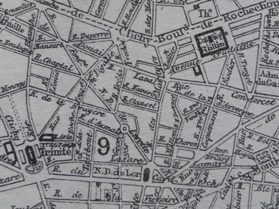Le quartier de Notre-Dame-de-Lorette en 1870