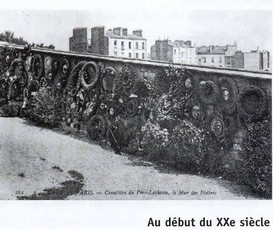 Le Mur des Fédérés en 1900