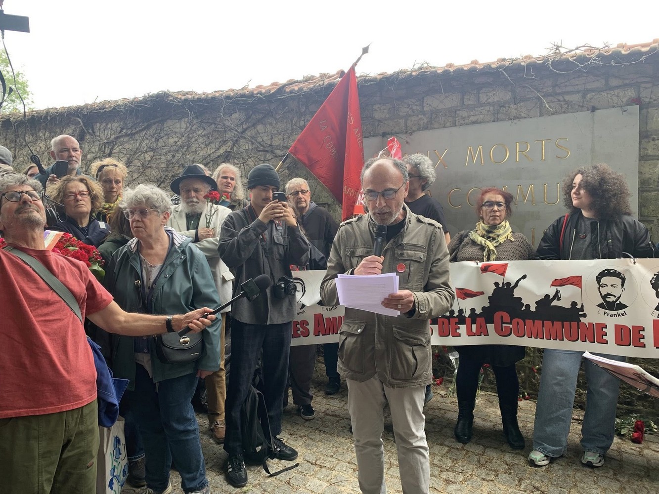 Intervention de Philippe Mangion au Mur des Fédérés - 24 mai 2025
