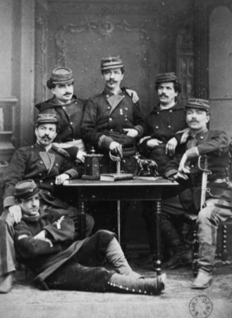 Auguste Adolphe Okolowicz (1838-1891) général de la Commune avec ses 5 frères