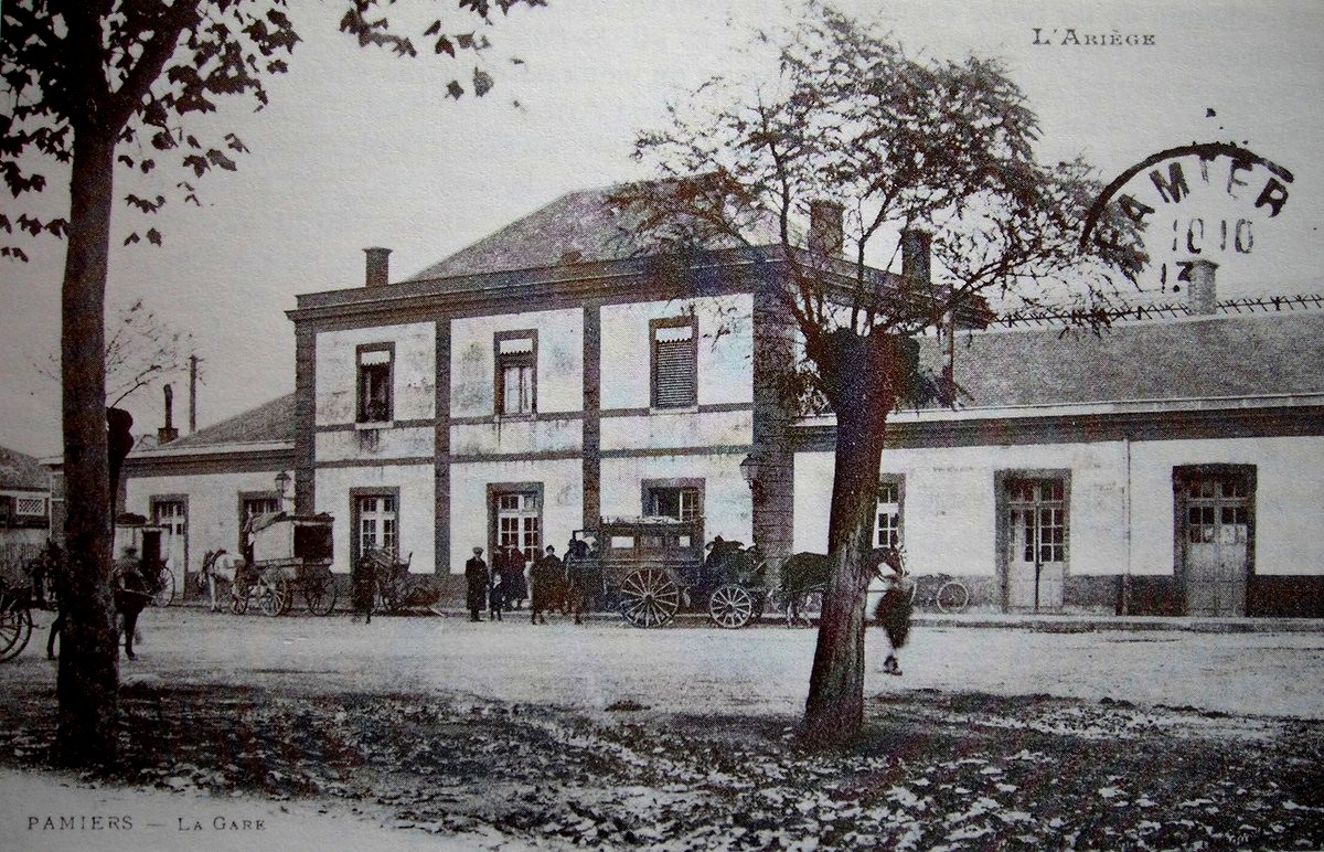 La gare de Pamiers - Carte postale ancienne