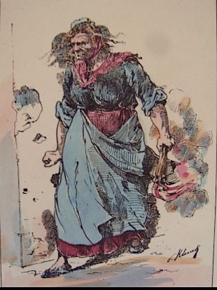 Lithographie d'époque réalisée par un caricaturiste loyaliste (1871), Musée d’art et d’histoire de Saint-Denis