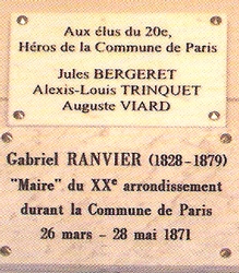 Plaque 20ème