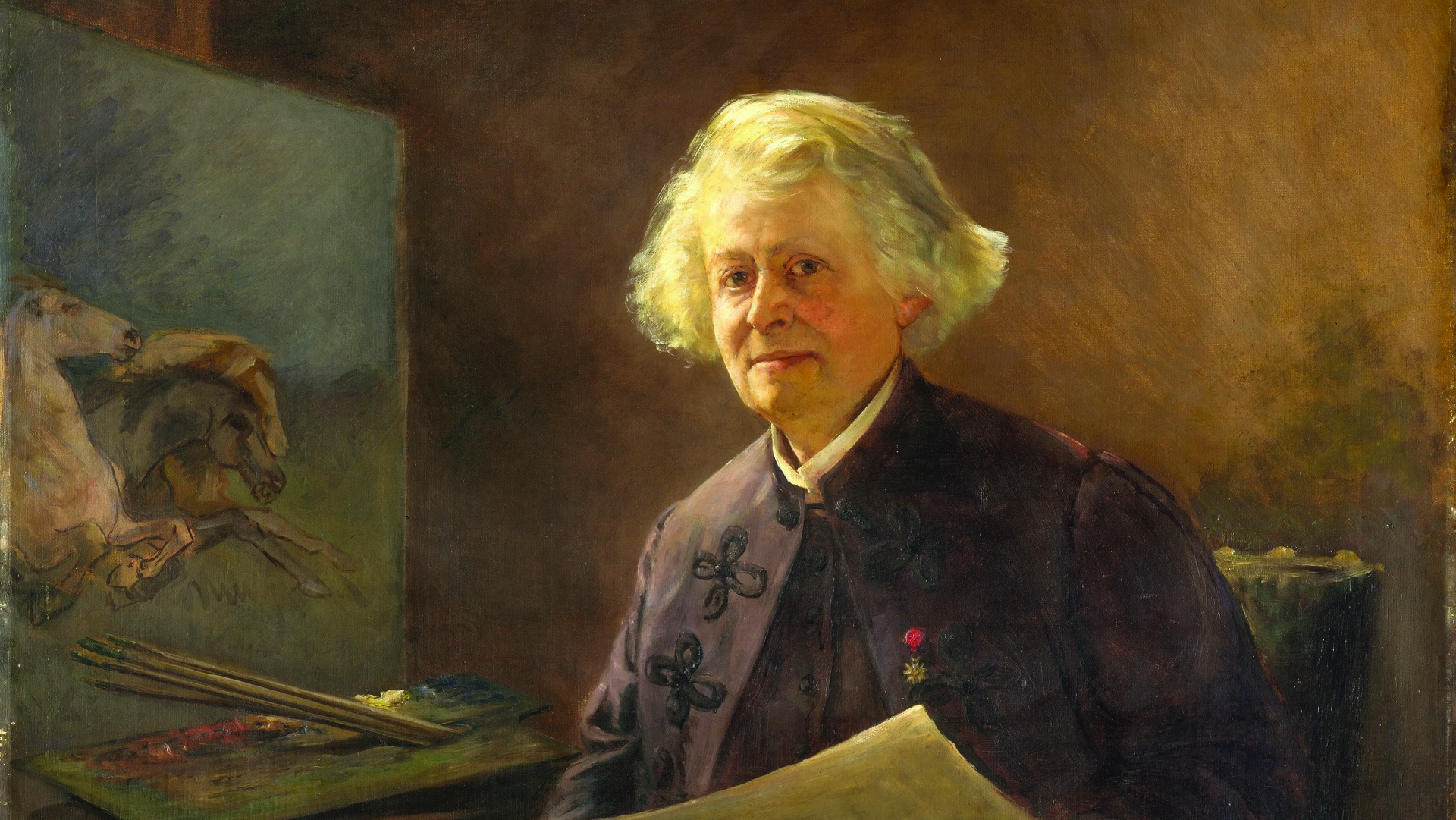 Anna Klumpke, Portrait de Rosa Bonheur, 1898, Metropolitan Museum of Art, New York (détail).