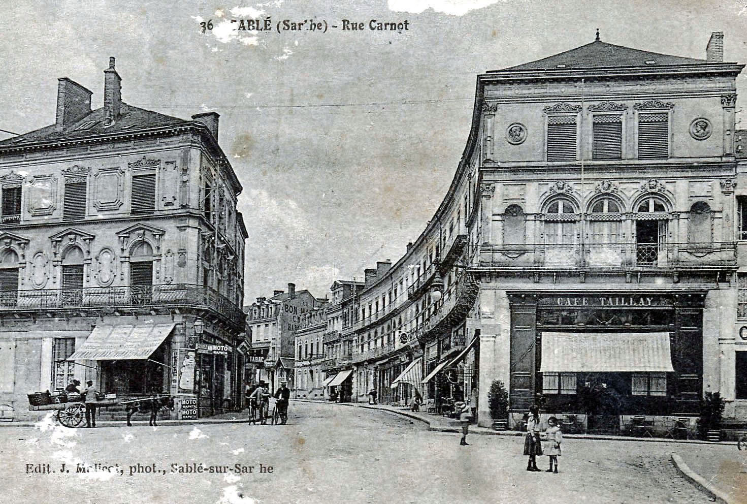 Sablé sur Sarthe vers 1900 (Carte postale ancienne)