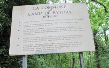 Plaque honorant les fédérés de la Commune de Paris qui périrent en ces lieux 1871-1872