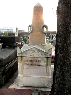 Tombe de Alexandre Gosselin et Constance Chartier au cimetière de Levallois-Perret
